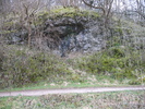  9.  Open rock shelter near path / 